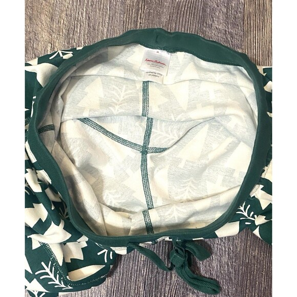 Hanna Andersson Organic Cotton Pajama Set Christmas Trees Holiday Top L Bottom M - Picture 12 of 16